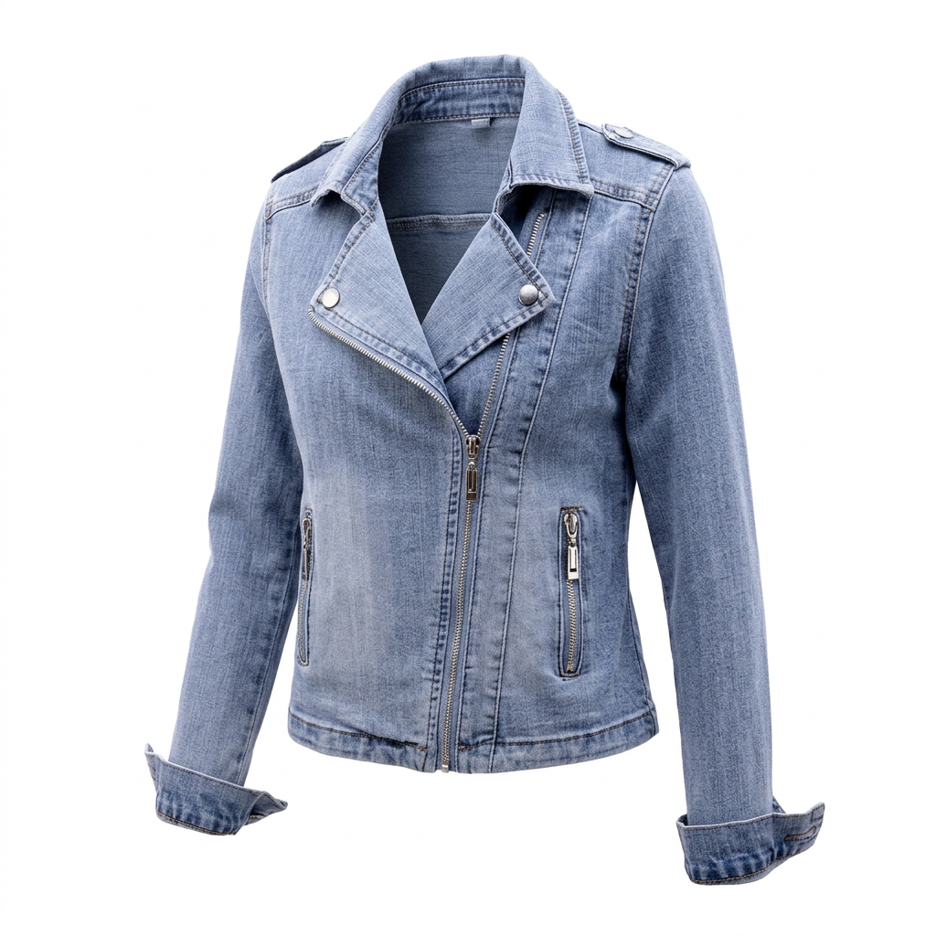 Elena | Women's Cropped Denim Jacket