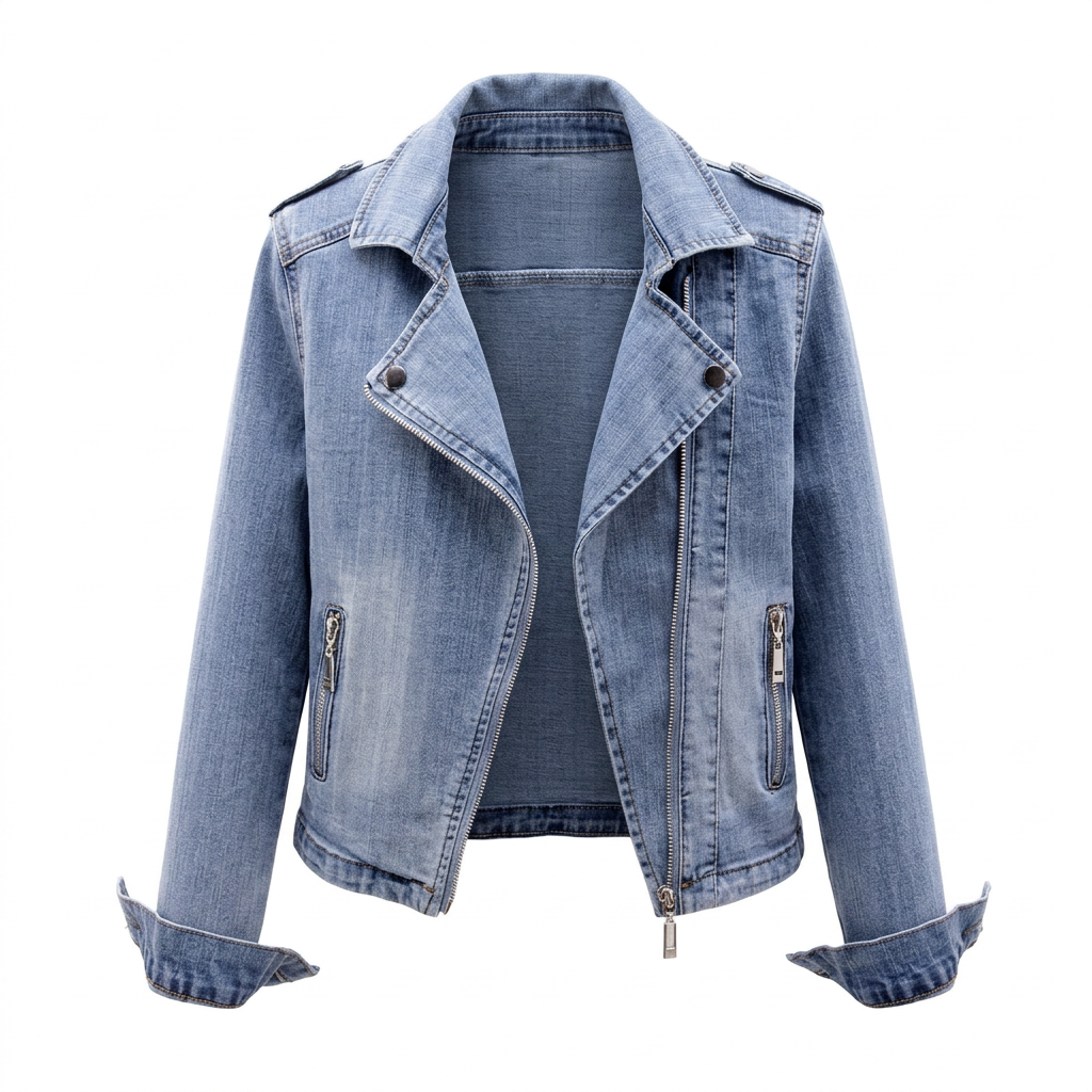 Elena | Women's Cropped Denim Jacket