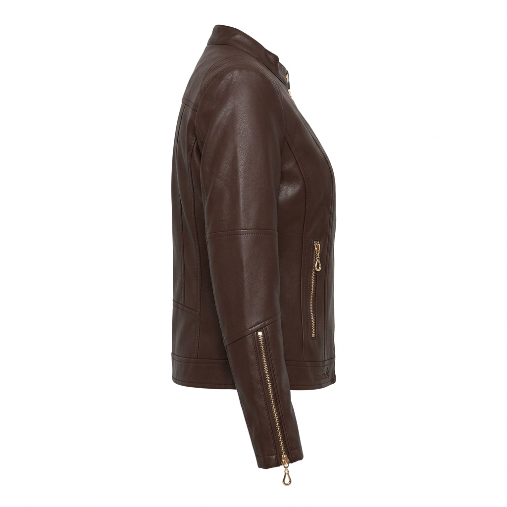 Reese | Women's Faux Leather Biker Jacket