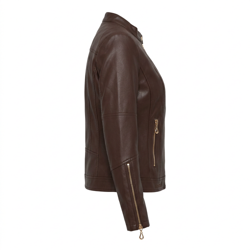 Reese | Women's Faux Leather Biker Jacket