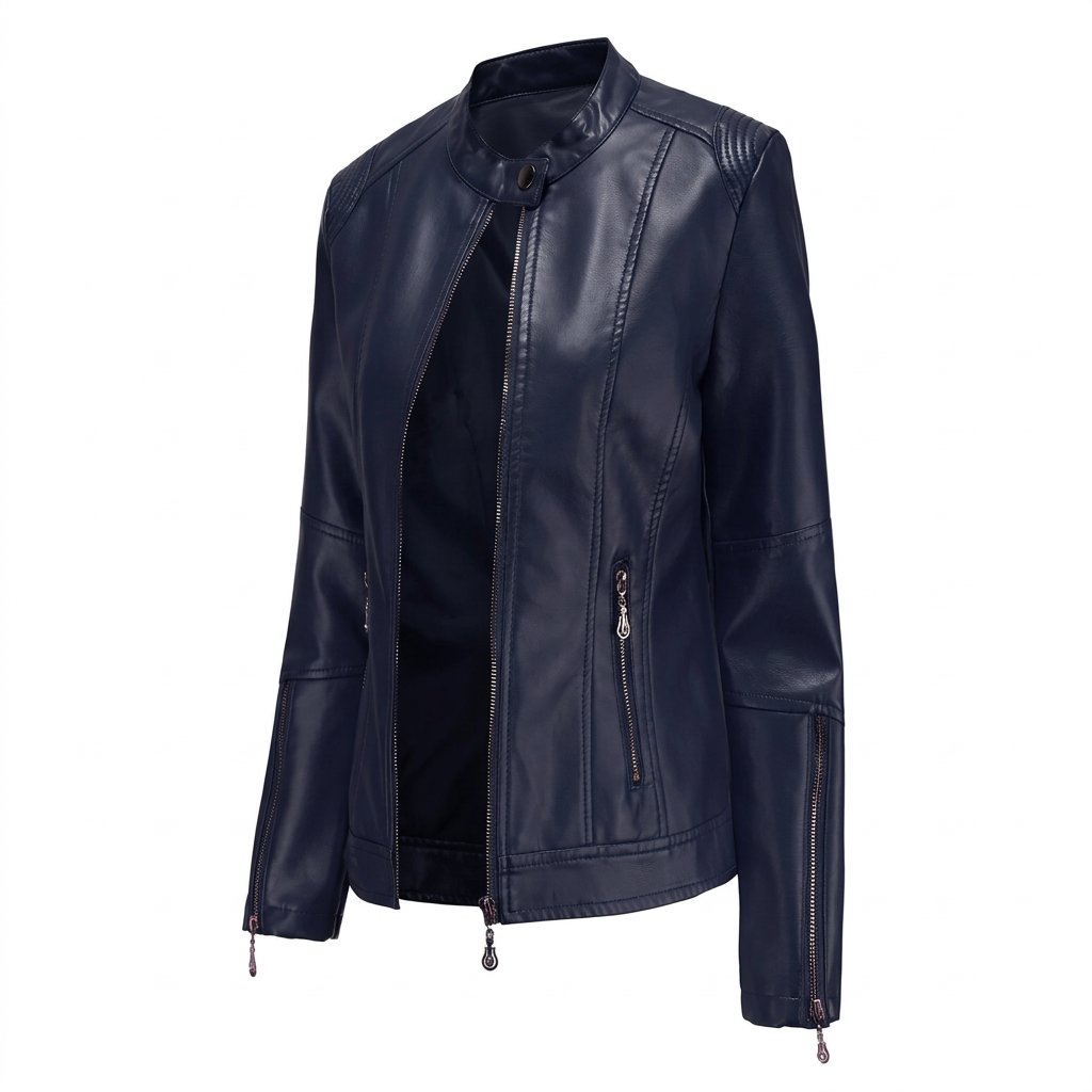 Reese | Women's Faux Leather Biker Jacket