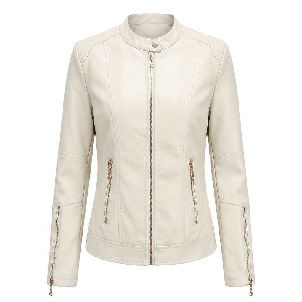 Reese | Women's Faux Leather Biker Jacket