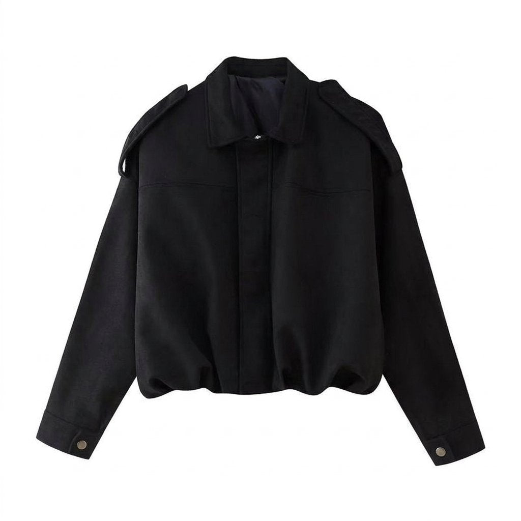 Victoria | Women's Oversized Faux Suede Bomber Jacket